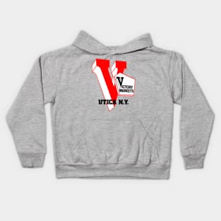 Victory Market Former Utica NY Grocery Store Logo Kids Hoodie